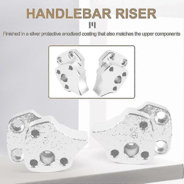 25mm Handlebar Risers For Fjr1300 Fjr 1300 2001-2005 Silver Handlebar Risers Motorcycle Accessories