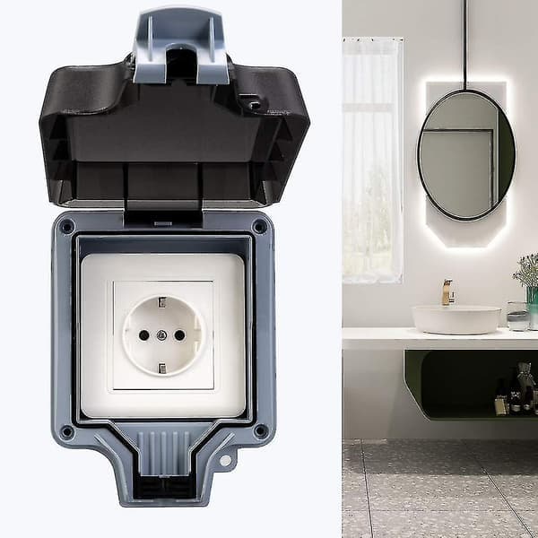 Waterproof Outdoor Switch, Wall Socket, Switch Socket IP66, for Garden and Commercial Applications