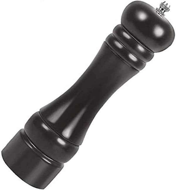 Professional pepper mill for chefs, 20 cm wooden salt and pepper grinder