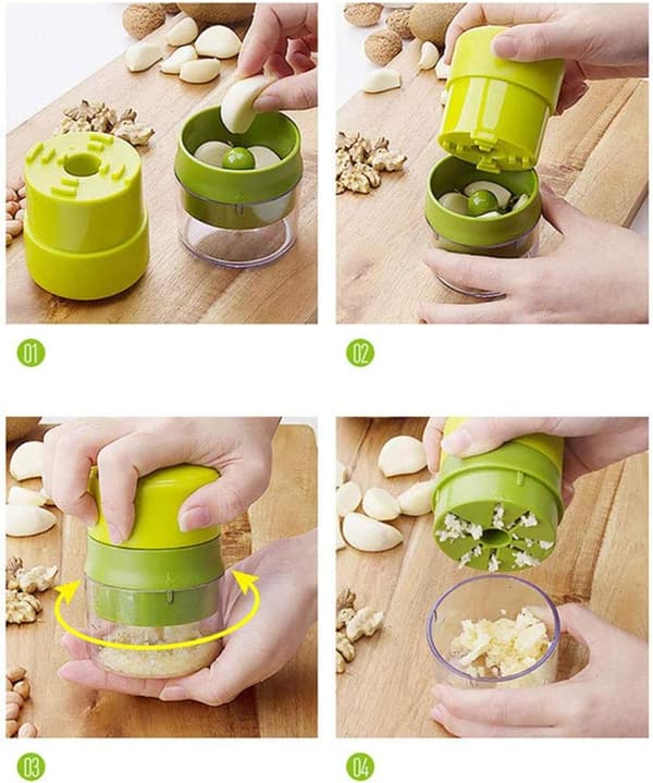 Garlic Press Mincer Hand Press Crusher Peanut Grinder Practical