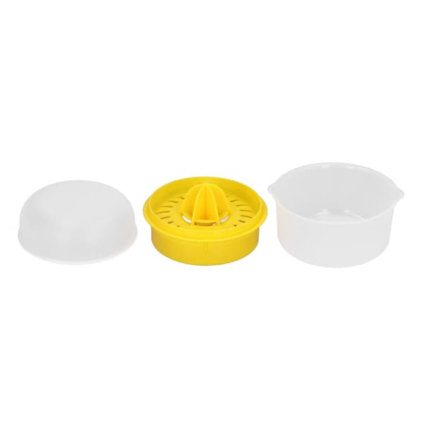 Lemon Squeezer 2-in-1 Juicer, Juice Press & Egg Yolk Separator, PP Hand Tool for Fruit Orange