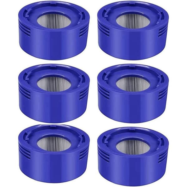 6 efterfiltre, erstatningsfiltre til støvsugere V7, V8, Absolute Animal