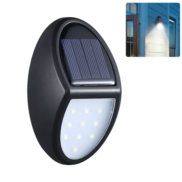 10LED Solcellelampe Væglampe IP65 Vandtæt Udendørs Solcellehavelampe til Gårdhave Terrasse Led Solcellelampe
