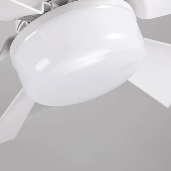 Sekskantet E27 skrue-ventilatorlampe til soveværelse og stue, loftventilatorlampe med kraftig vind, støjsvag loftventilatorlampe, tre lystilstande