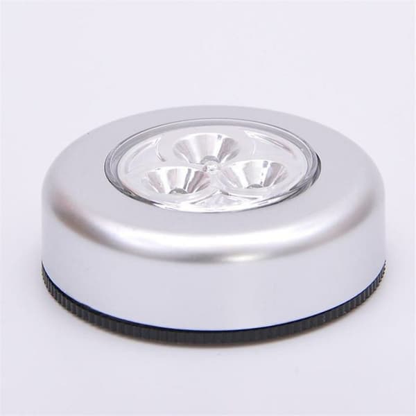 LED-touchlampe, batteridrevet, trykknap, hjem, stick-on-lampe