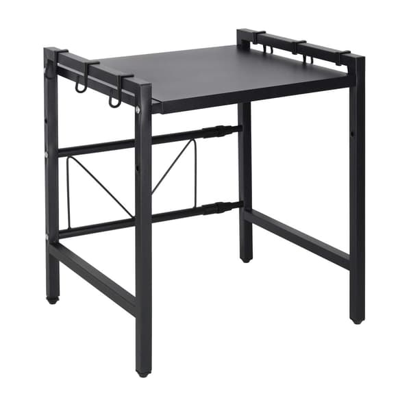 Mikrobølgeovnshylde - justerbar metal, 6 kroge