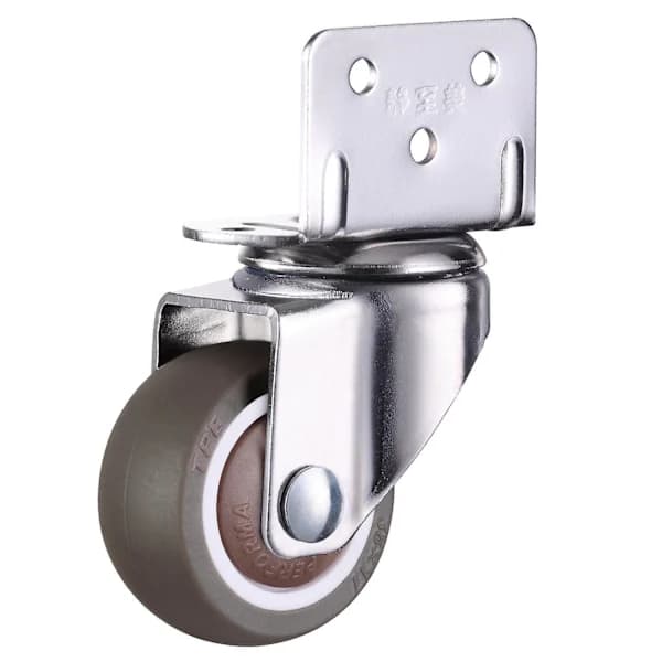 Furniture Casters Equivalent to Rollers - 1.0 Inch - 4 Pcs (Two Braked, Two Non-Braked)