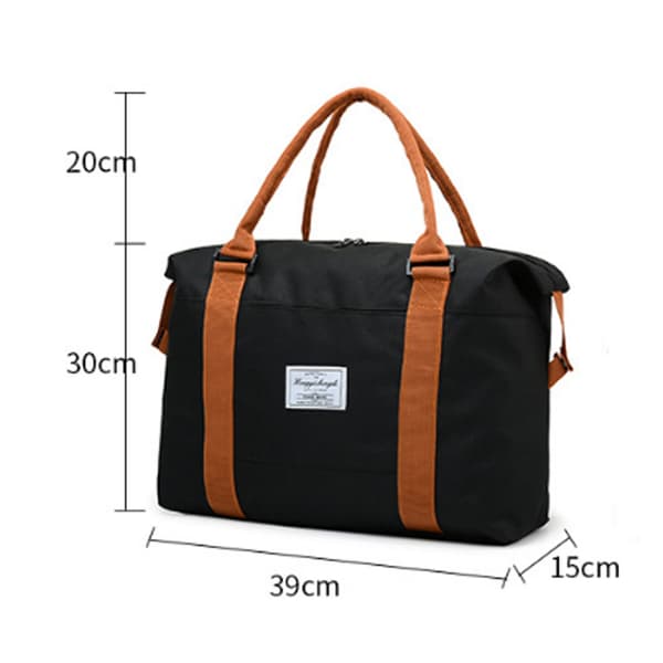 Fitness rejsetaske, duffelbag til korte ture, gul