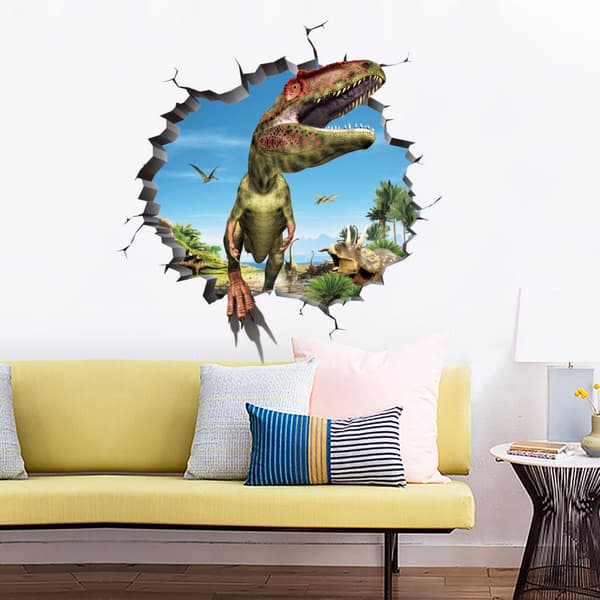 Et dinosaurveggdekor 50×50CM for soverom, stue og hjem