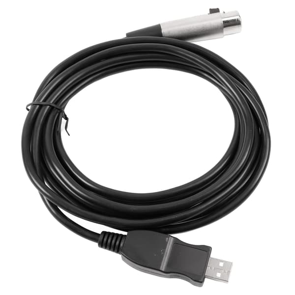USB til XLR Mikrofonkabel Professionel Stabil Signaludgang Optagelse USB til XLR Mikrofon Konverteringskabel til PC 3m/9.8ft 0.2 0.2