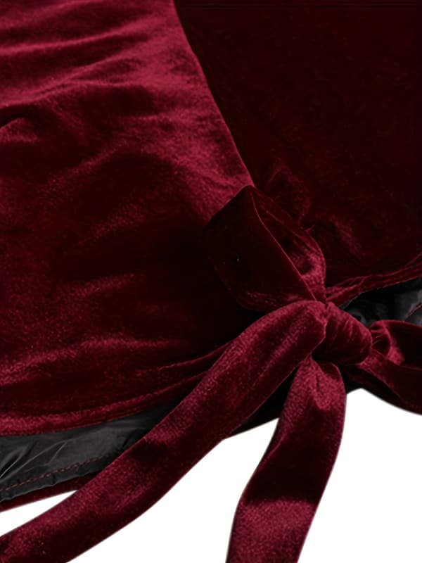 Halloween Lejemand Kostume Hætte Kappe til Mænd Rollespilsdragter M Vinrød M Burgundy