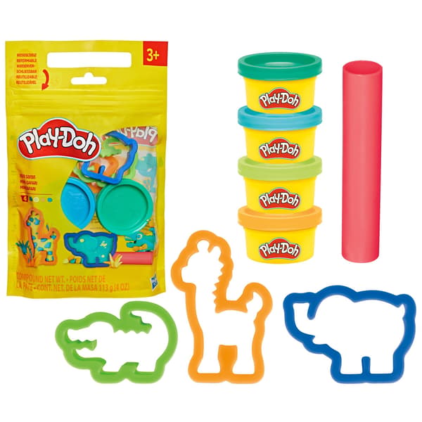 Play-Doh Mini Safari -setti 4 työkalulla ja 4 purkilla