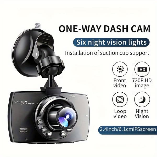 HD 720P Bilkamera 2.4 \" IPS-skjerm