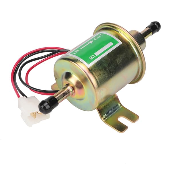 Universell 24V Bil Båt Elektrisk Drivstoffpumpe Inline Filter Bensin Diesel Erstatning (Gull)