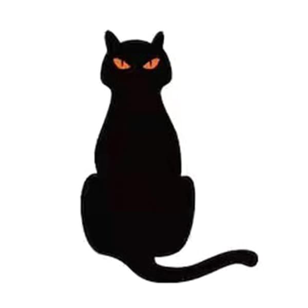 Musta kissa siluetti puutarhakyltit panoksilla Halloween-koristeet ulkona Sc（Lie）