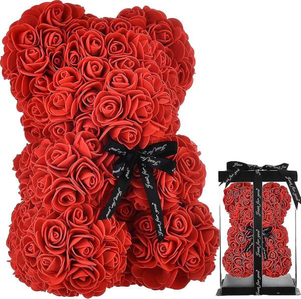Gave til mor, Valentinsdagsgave, Rosebjørn med æske