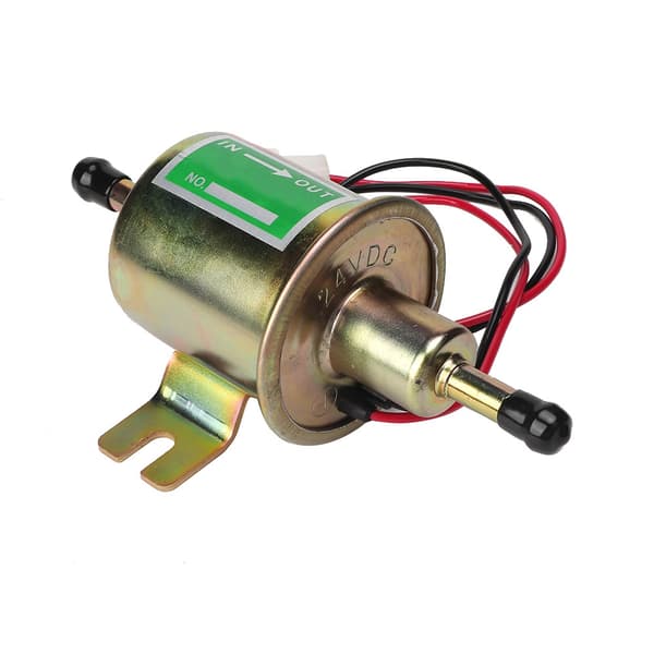 Universal 24V Car Boat Electric Fuel Pump Inline Filter Gasoline Diesel Replacement (Gold)