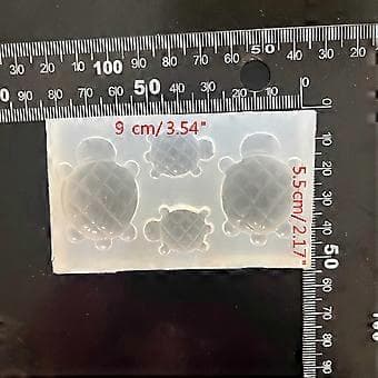 Skildpaddeform Silikoneform DIY Håndværksform Boligindretning Epoxyforme Silikonestøbeforme til Håndværksentusiaster
