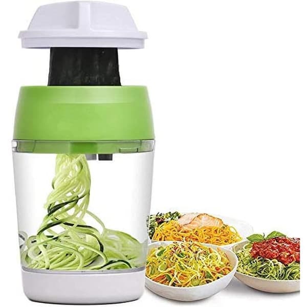 Handheld Spiral Vegetable Slicer, 5-in-1 Adjustable Julienne Slicer, Kitchen Tool