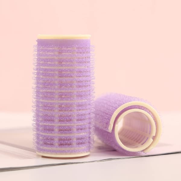 Hårruller Krøllejern Selvklæbende Hårstyling Kvinder DIY Makeupværktøj Stylingværktøj til DIY Lilla