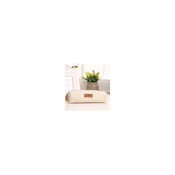 Canvas pennal oppbevaringspose (Hvit)