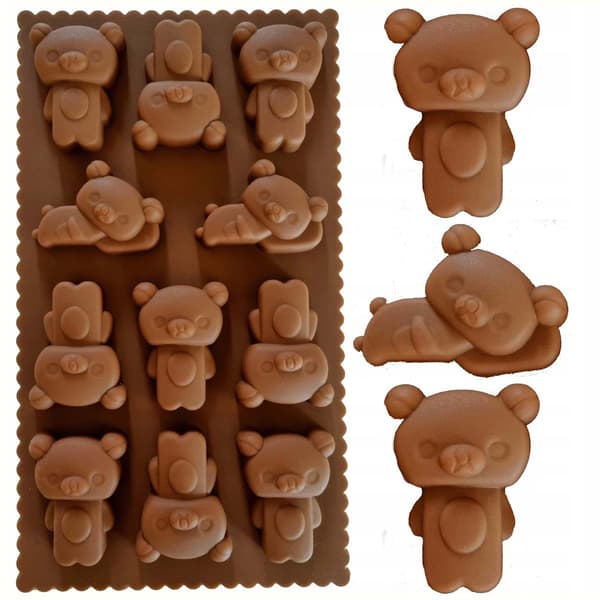 Silikoneform Bamse Nallebjörnar Bageform