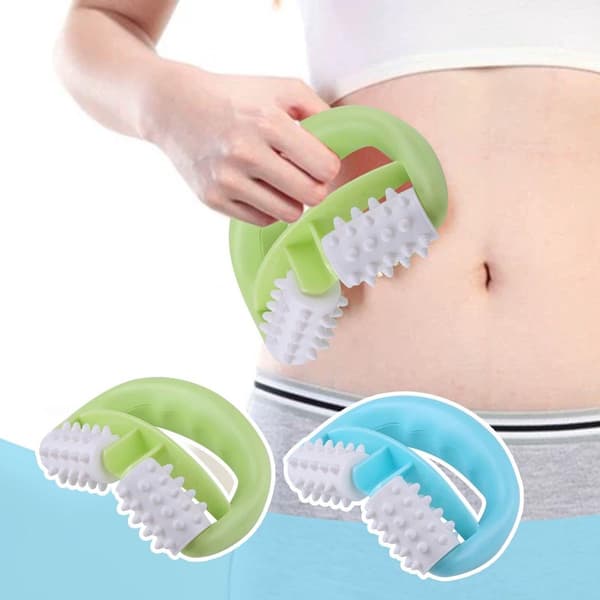 2 manuelle rullemassageapparater - Bærbar mini kropsmassagerulle til ben og arme - Let yogaudstyr