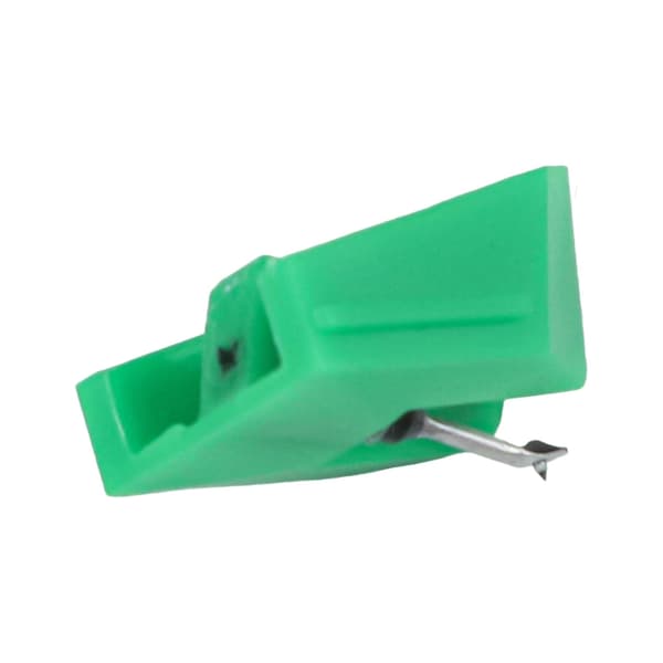 Udskiftningsstift kompatibel med Audio-Technica VM95-seriens pickupper, elliptisk nål, grøn