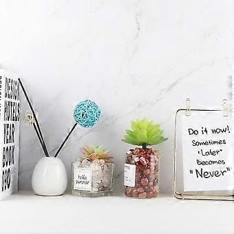 Natural Crushed Agate Stone Vase Crystal Ornament 9-12MM (Red Agate) 3pcs (9MM)