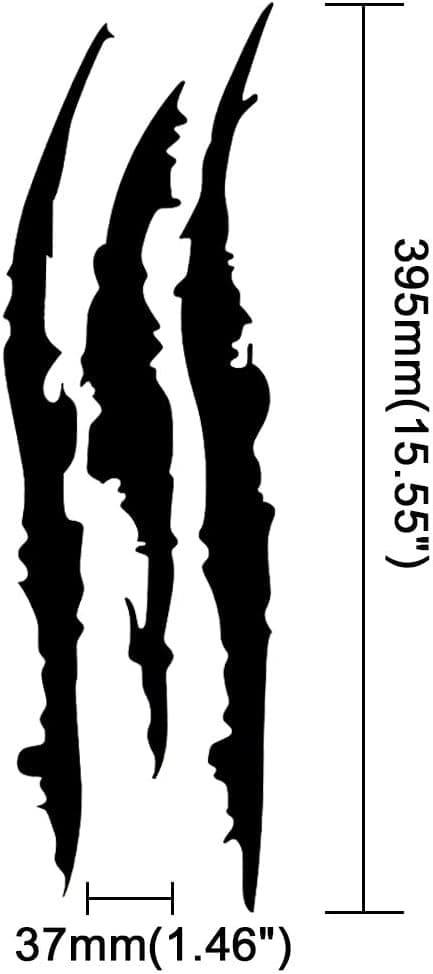 Svart - Reflekterande Bilsticker Vattentät Strålkastarsticker Moto
