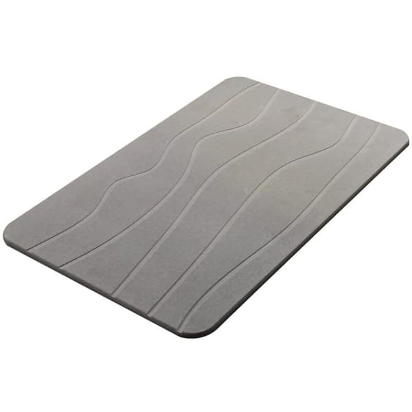 Diatom Bathroom Mat, Quick-Drying Non-Slip, Natural Stone, 40 x 60 cm, Large Size, Easy to Clean