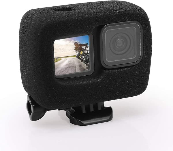 Windslayer-deksel til GoPro 10 Vindtett støyreduserende skum stille deksel