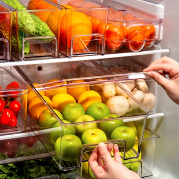 Kylskåpsförvaringslåda 34*12,8*11cm Kylskåpslåda Organizer Hängande Transparent Låda Förvaring