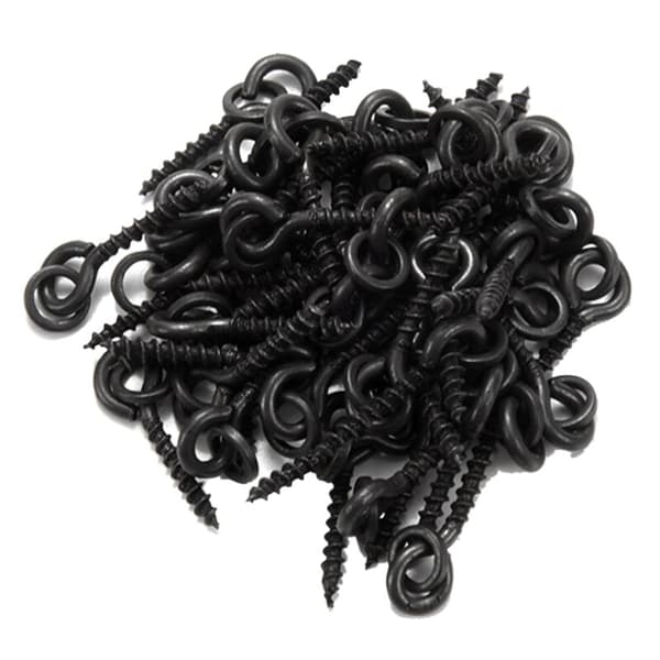 200 pcs Carp Fishing Boilie Screws with Solid Ring Bait Tool Chod Rig Tackle Hair Accessories