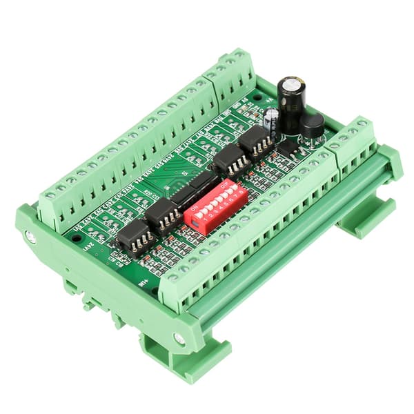 1. 8-kanals NPN/PNP til NPN 5V/24V SquareWave Signal Conversion Module Nivåkonverterer 10MHZ