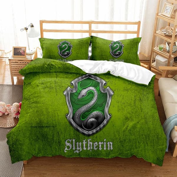 Harry Potter Duvet Cover 200x200 (Double), Patterned Bedding Set, 2 Pillowcases (50x75), Zipper, Soft Microfiber (K4)