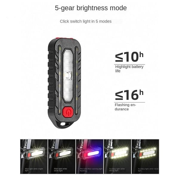 Bike light shoulder light helmet light taillight bicycle clip light warning taillight