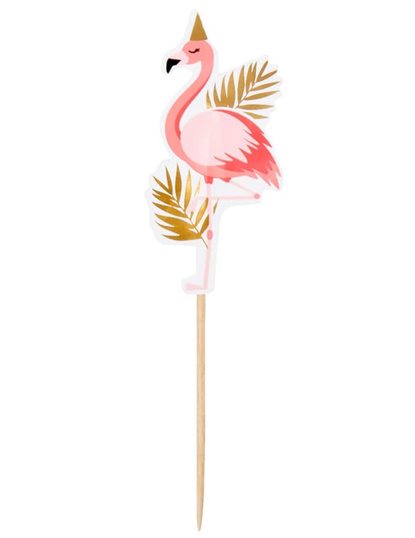 12 Flamingo Tropic Trætoppe 13 cm
