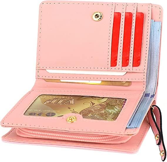 Mini Kunstlæder Bifold Sød 3 Kat Lynlås Clutch Taske Pung Håndtaske til Kvinder Piger