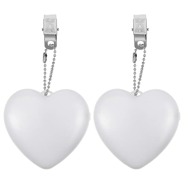 2-pack Touch Sensor Handbag Light Small Portable Lamp Heart-shaped Battery Powered Lamp Purse Light