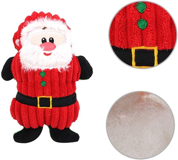 2-pack julskrikleksaker för små husdjur, valpar och hundar, hjort