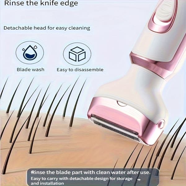 Epilator, 4-i-1 bikinirakapparat för kvinnor, för ögonbryn, ben och armar
