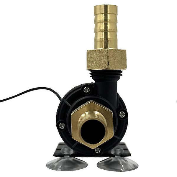 12V DC Solar Brushless Motor Hot Water Pump High Temperature Resistant Solar Motor Water Circulation Pump Black Musta