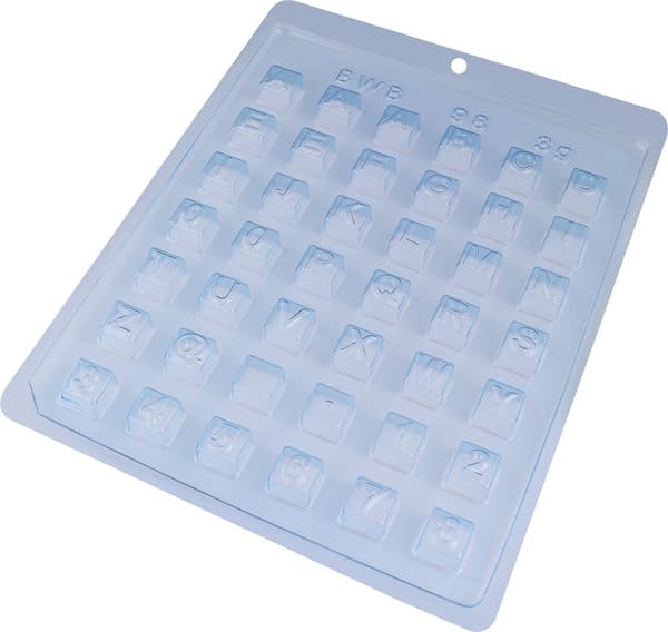 Pralinform Tall og Bokstaver - BWB 98 Transparent transparent