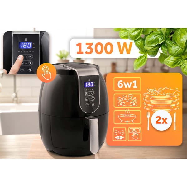 Berdsen BD-651 Airfryer frituregryde 3,6l Svart Single