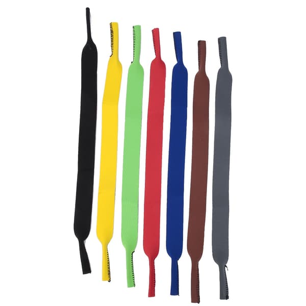 7 stk. solbrillebrillerem skridsikkert SBR dykkermateriale sport elastisk hurtigtørrende brilleholderbælte (7 stk. 42 cm længde)