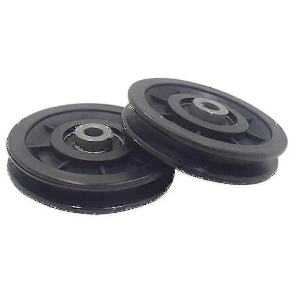 8 st 90 mm rullhjul med nylonlager, remskivor, gymutrustning, träningsutrustning
