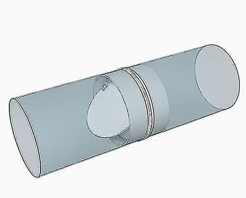 100 mm tilkobling med tilbakeslagsventil rund ventilasjonsrør 100 mm