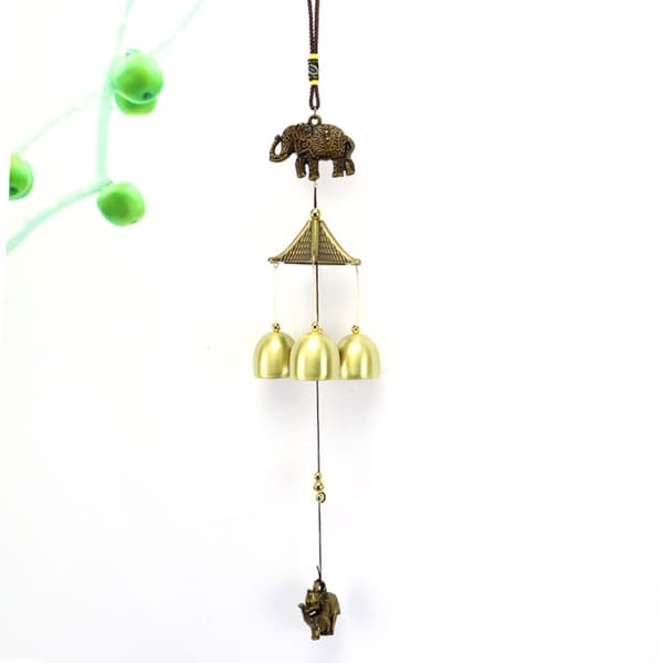 Klassisk Vindklokke (Elefant) i Bronze
