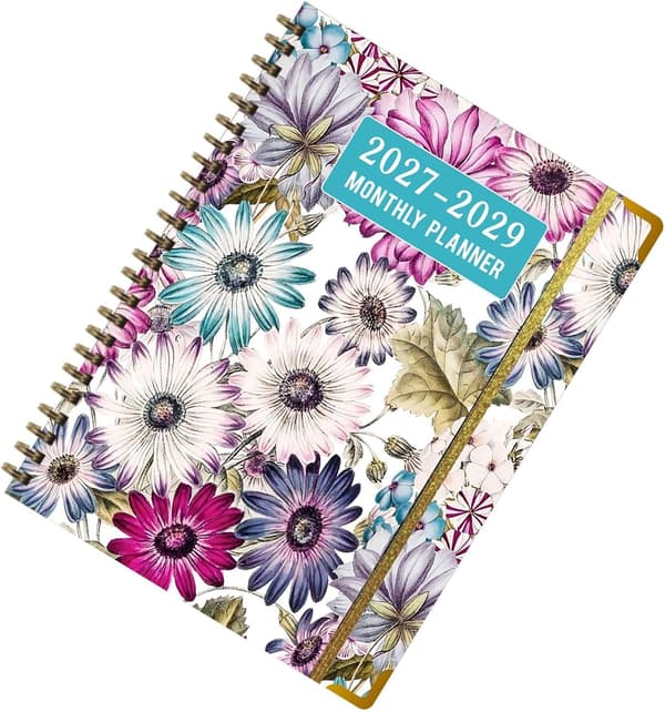 Daglig Planlægger Notesbog 2027-2029 Månedlig Livsarrangør med Kalender Agenda Format, 29 x 22 cm